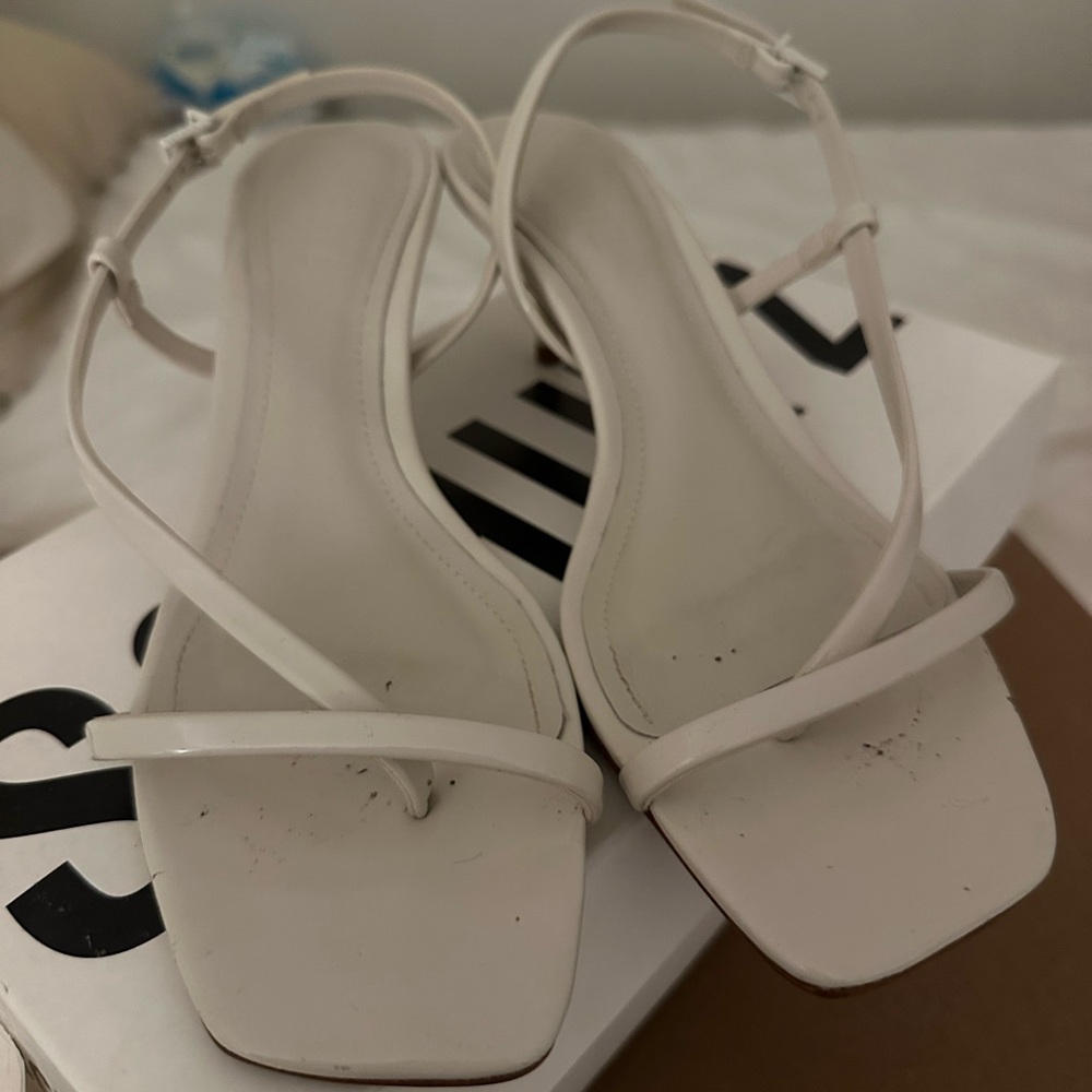 SCHUTZ White Heels Elegant Design